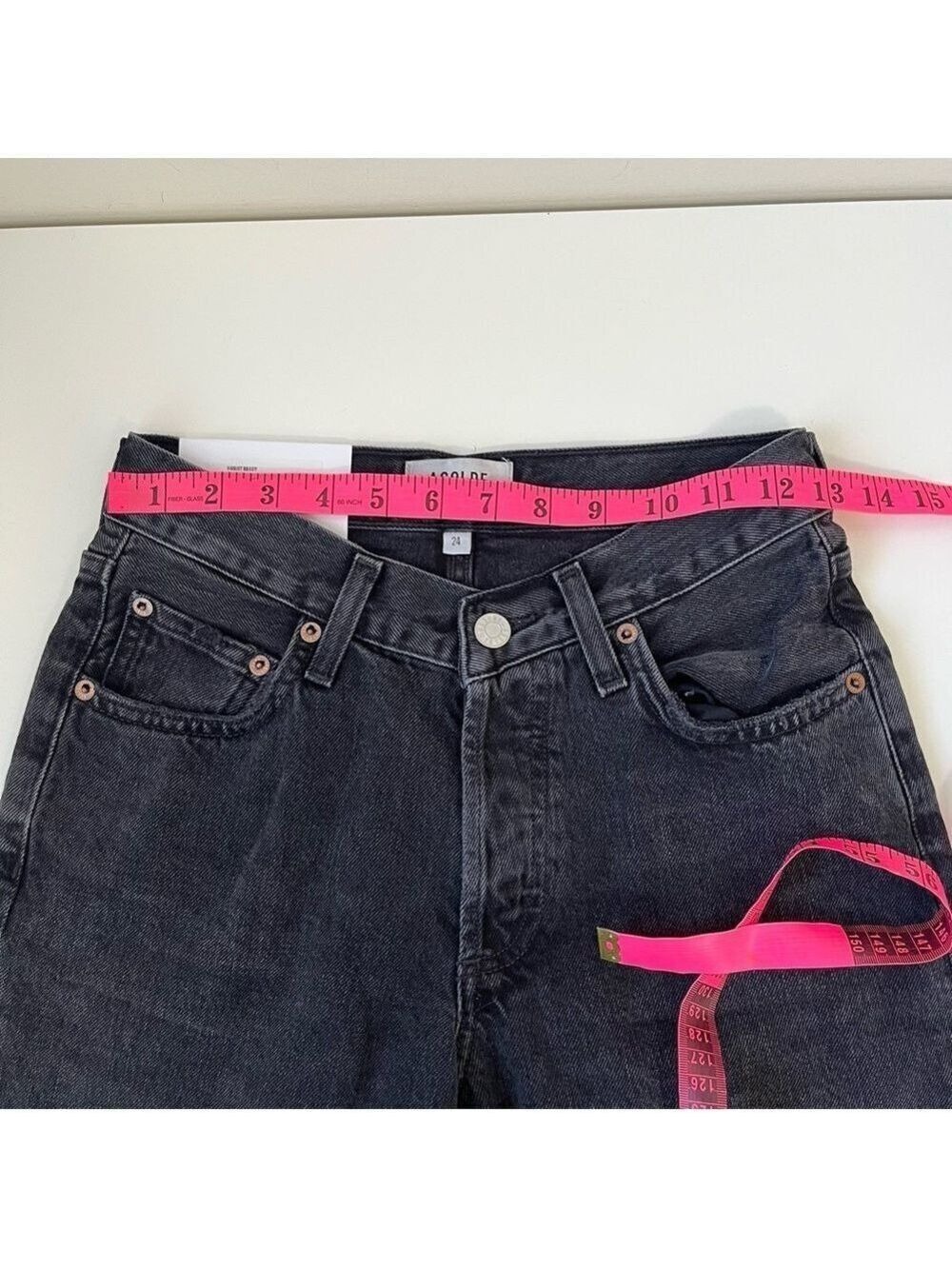 AGOLDE V-Waist Baggy Jeans Size 24 - Picture 11 of 14